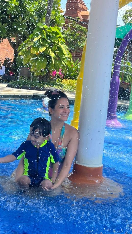 Pool Baby Anita Hassanandani Dives Into Water With Her Son And Husband, Checkout Photos 852200