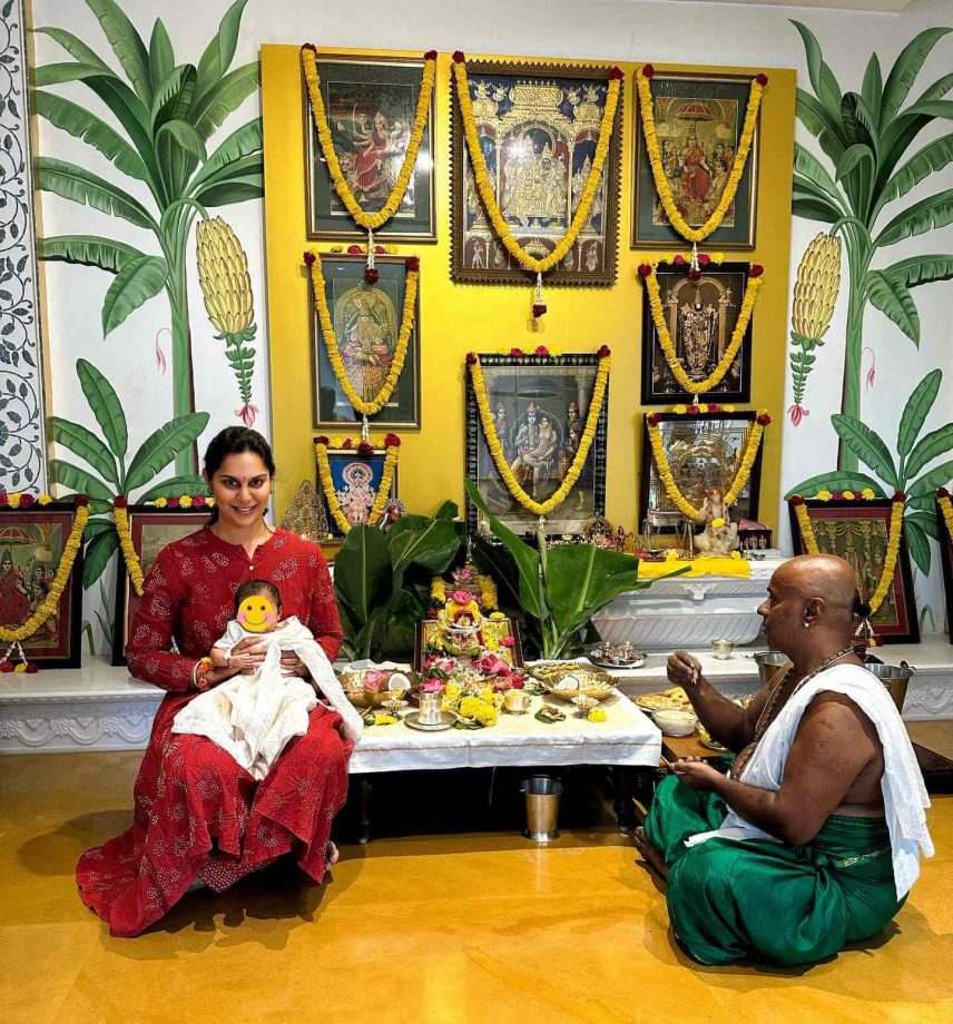 Ram Charan and Upasana celebrate their first Varalakshmi Vratham with daughter Klin Kaara, see pics 848051