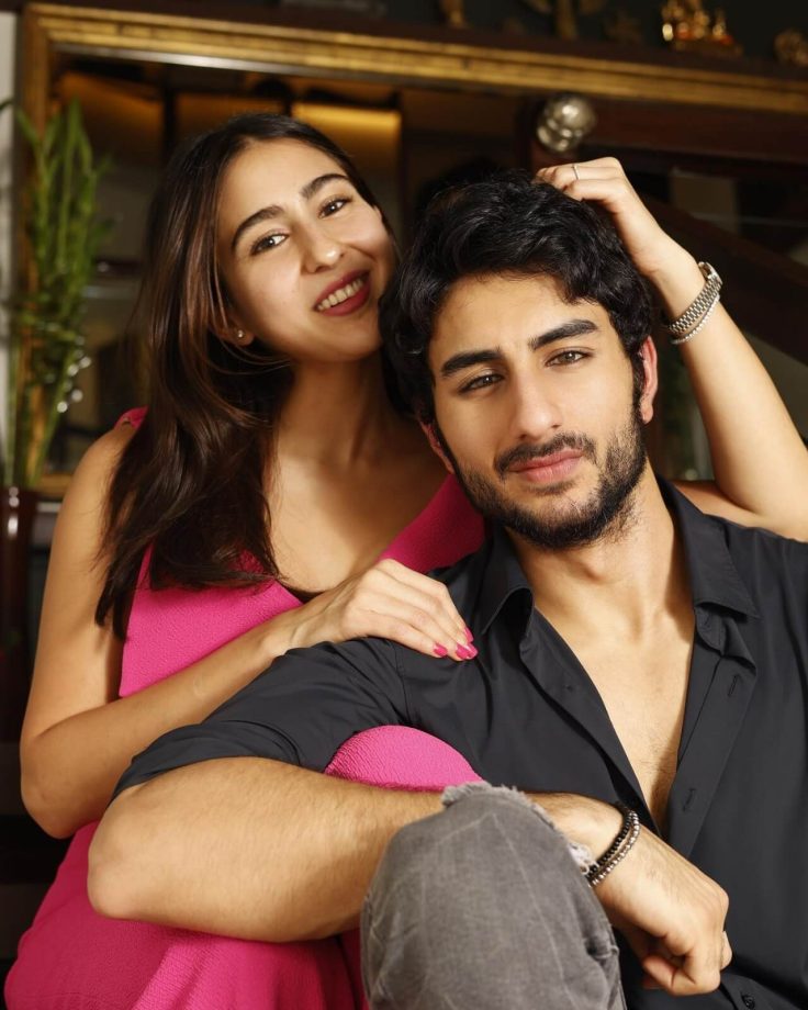 Sara Ali Khan Gets Candid With Brother Ibrahim Alia Khan In Quirky Snaps 848401