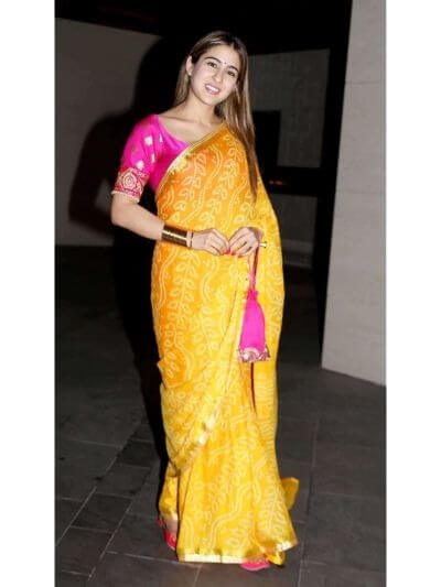 Sara Ali Khan, Mrunal Thakur and Nora Fatehi show best blouse designs to pair your sarees [Photos] 856385