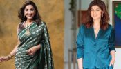 Sonali Bendre ups grace in emerald green embroidered silk saree, Twinkle Khanna says 'lovely' 855795