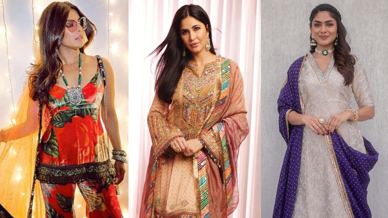 Sway the diva way in sharara sets: Priyanka Chopra, Mrunal Thakur and Katrina Kaif’s picks
