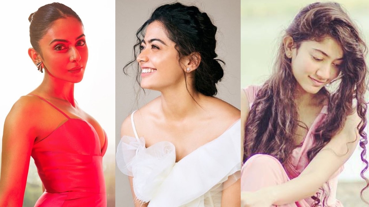 The easy hairstyle guide for your gowns by Rakul Preet Singh, Rashmika Mandanna and Sai Pallavi 853763