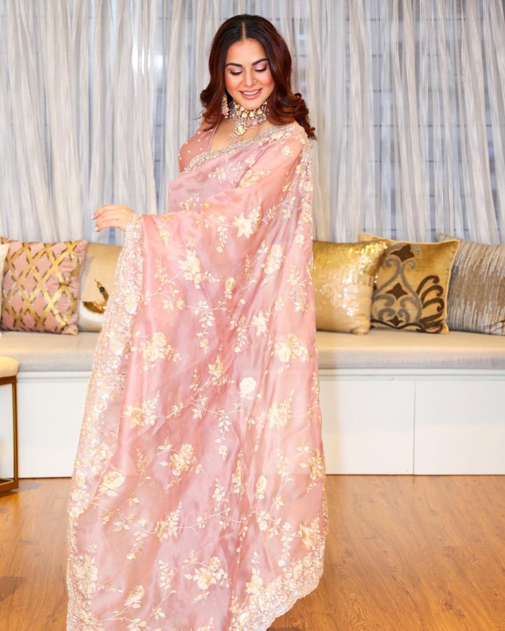 Twirl like divine in designer sarees: Shraddha Arya, Rupali Ganguly & Mugdha Chaphekar show how 856734