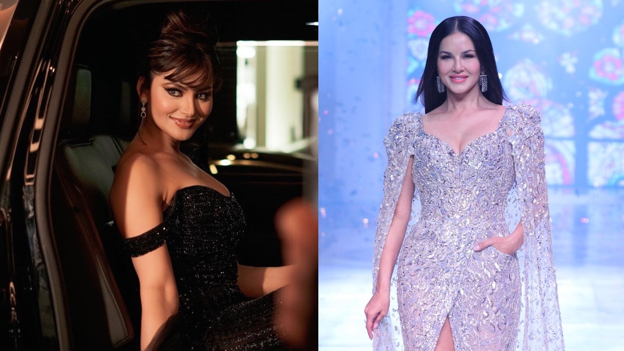 Urvashi Rautela VS Sunny Leone: Whose Glittery Bodycon Gown With Sultry Neckline Is Majestic? 851117