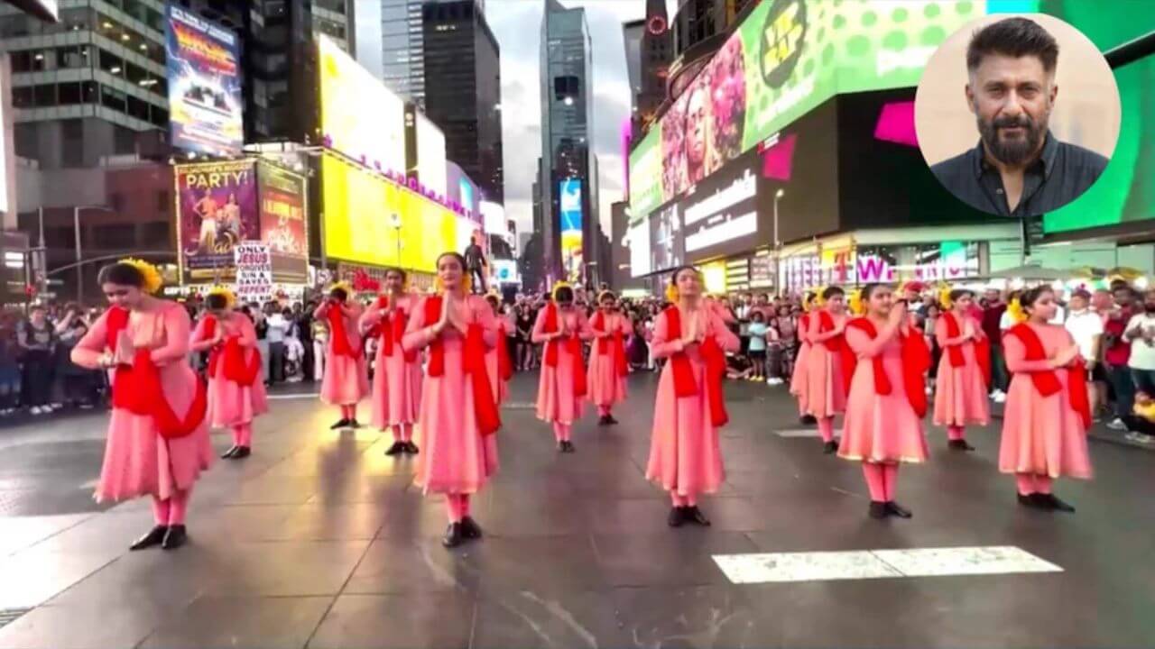 Vivek Ranjan Agnihotri and Pallavi Joshi's 'The Vaccine War' leaves the internet buzzing with a flash mob at Times Square! Trending on Social media! 848939