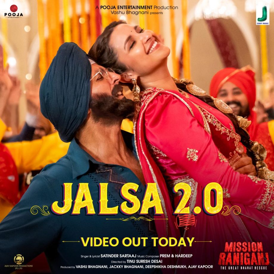 Watch Akshay Kumar and Parineeti Chopra setting up the celebration mood in the poster of 'Jalsa 2.0', the first song from the upcoming rescue thriller Mission Raniganj! Song out today! 852273