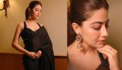 Aditi Bhatia looks royal and elegant in black saree 865009
