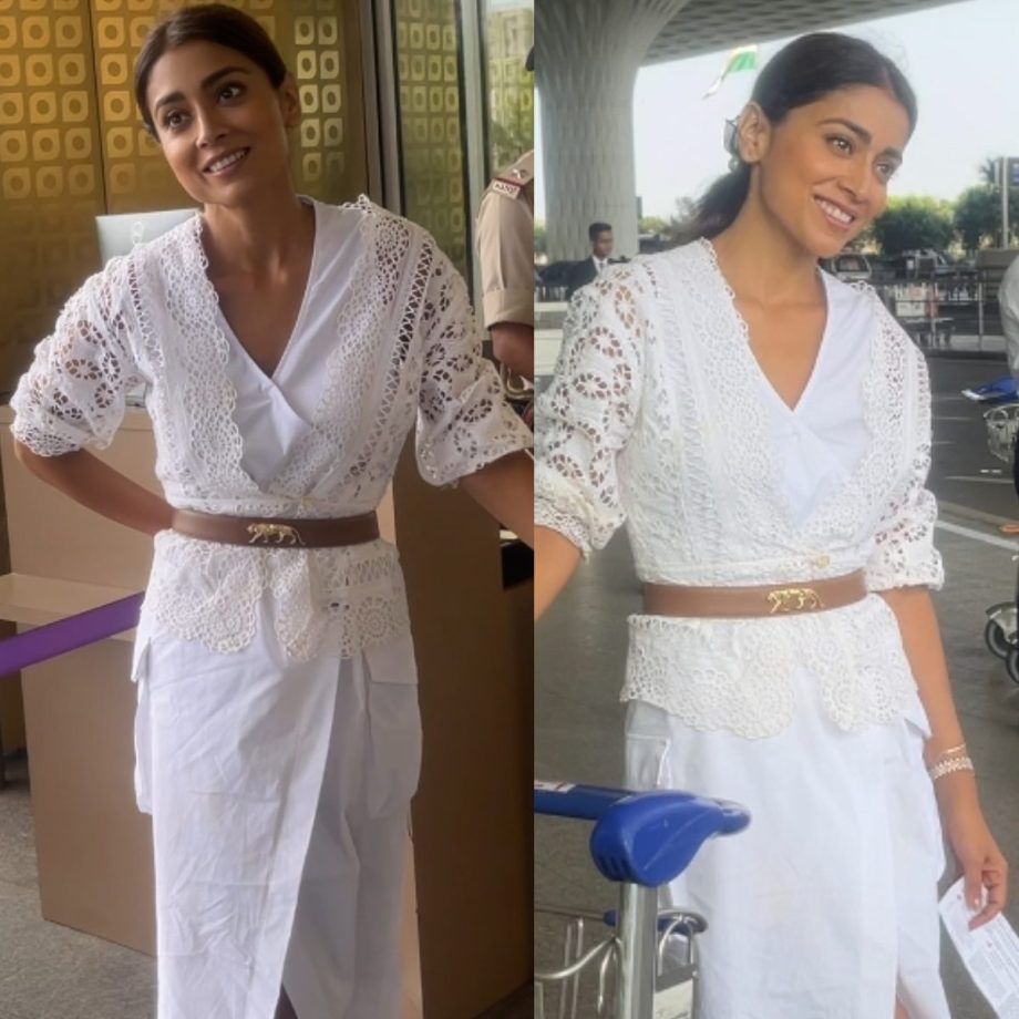 Airport Fashion: Parineeti Chopra Opts Chic Pantsuit, Shriya Saran Shows Swag In Dress 860436