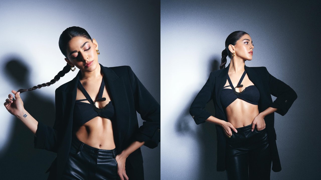 Alaya F Exudes 'Chic' Glam In Bralette, Blazer, and Trouser With Gold Earrings, Take A Look 861876