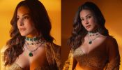Amrya Dastur is sight to behold in gold glittery ensemble and emerald jewellery [Photos] 864884