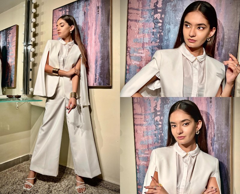 Anushka Sen gives bossy vibes in white pant suit 861821