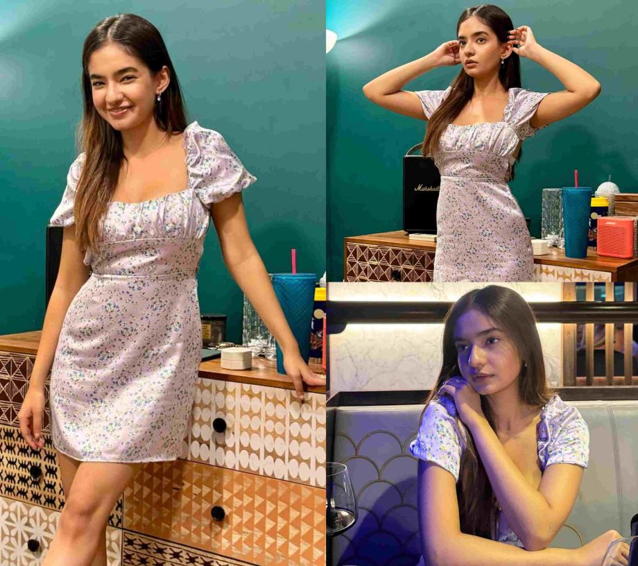 Anushka Sen oozes elegance in floral lavender dress 860814