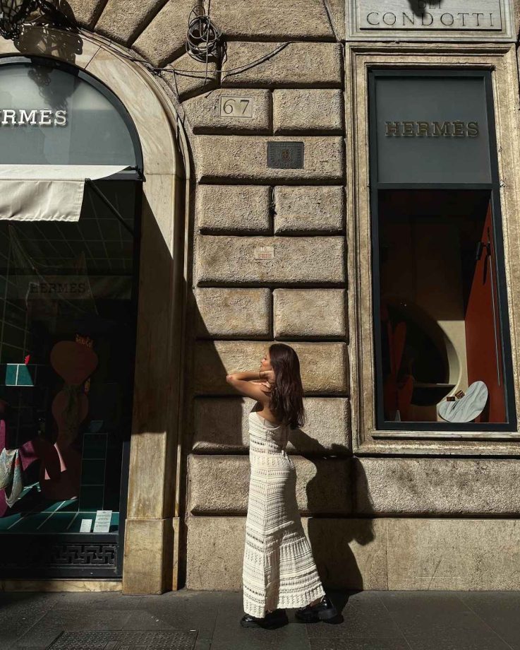 Avneet Kaur explores streets of Via dei Condotti in white crochet dress, see photos 858825