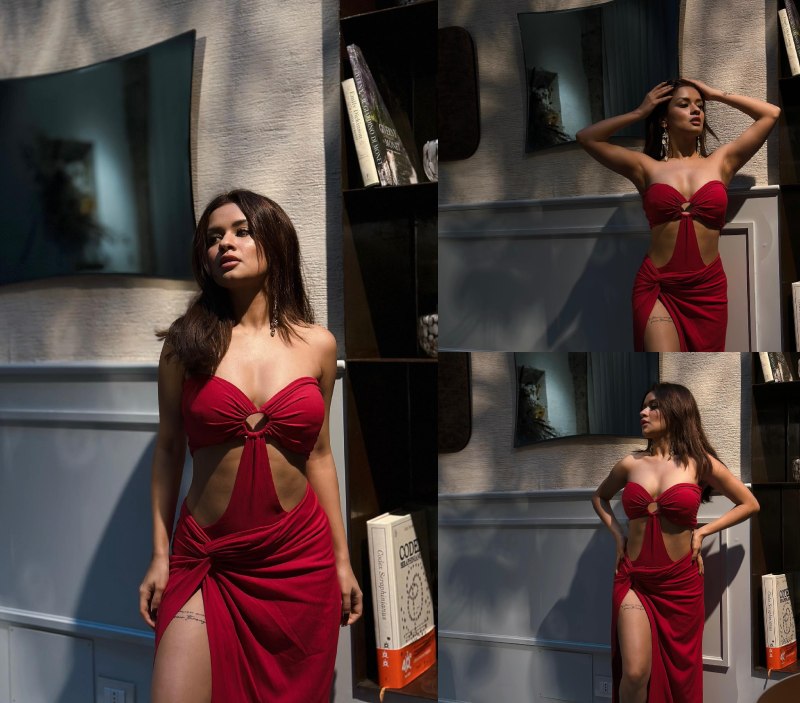 Avneet Kaur sets Instagram on fire in her sizzling red cut-out gown 863733