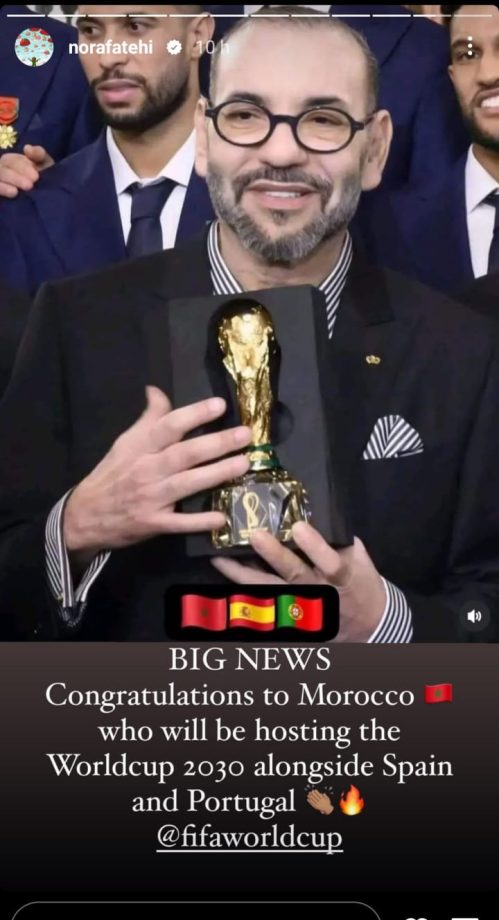 'Big News' Nora Fatehi Congratulates Morocco For FIFA World Cup 2030, Know More 858424