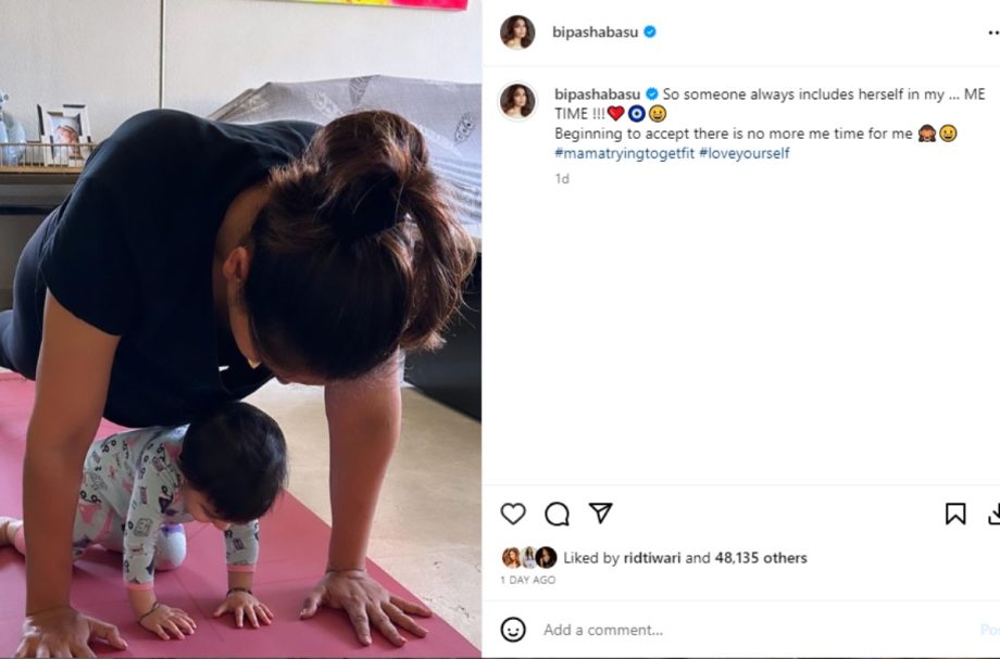 Bipasha Basu and her daughter Devi’s cute Yoga session, see photo 859907