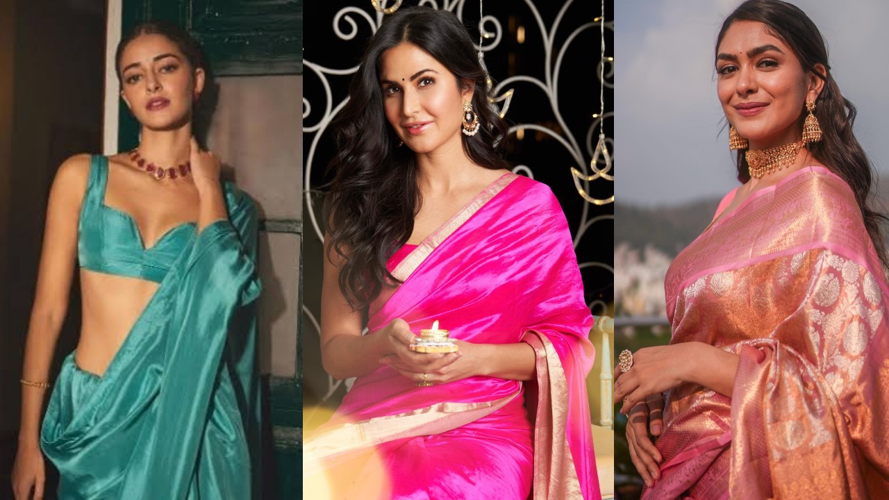 Build your silk saree quotient like Katrina Kaif, Mrunal Thakur & Ananya Panday