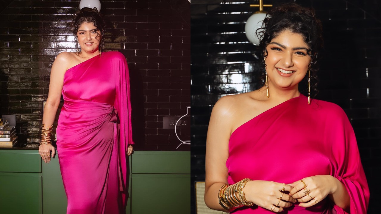 Cocktail Couture: Anshula Kapoor glows in one-shoulder midnight plum dress, check out