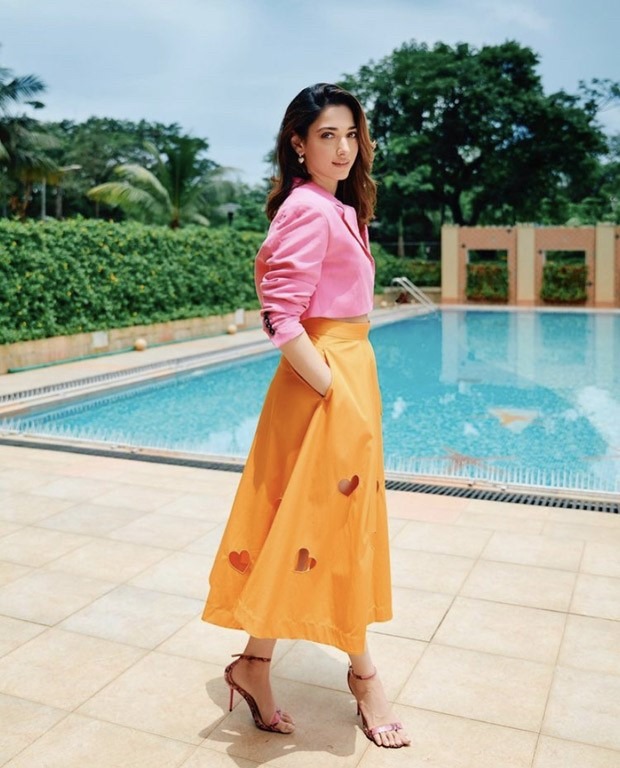 College-ready Crop Top And Skirt Inspiration From Tamannaah Bhatia, Trisha Krishnan & Hansika Motwani 860864