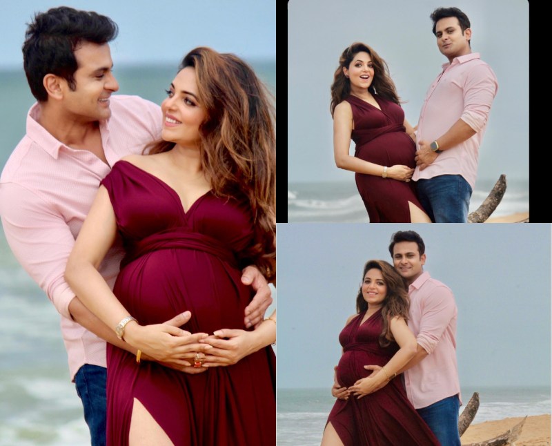 In Pics: Parents-to-be Sneha and Sreekumar's intimate baby shower​ | Times  of India