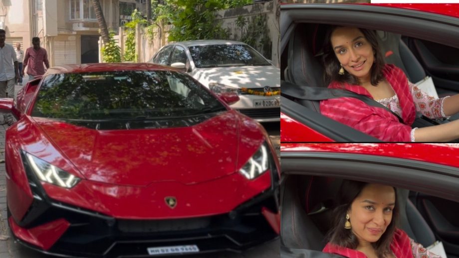 Congratulations! Shraddha Kapoor drives home a luxurious ₹4.8 crore Lamborghini Huracan Tecnica 864168