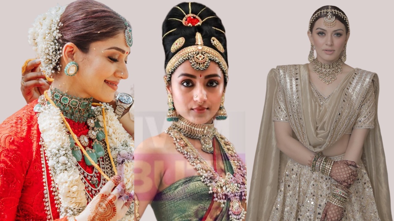 Curl your big day with these bridal jewellery sets: Nayanthara, Trisha Krishnan & Hansika Motwani's picks 858736