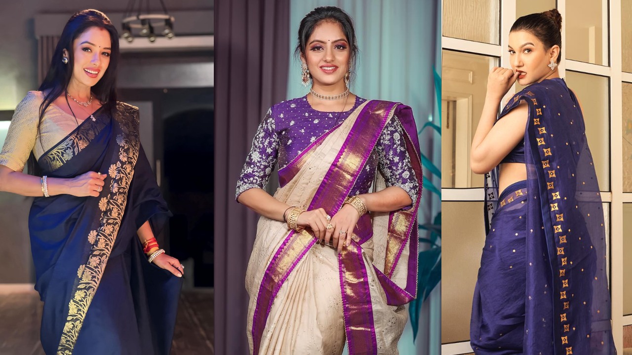 Deepika Singh, Gauahar Khan, And Rupali Ganguly's Simple Saree Elegance With Designer Blouse 862828