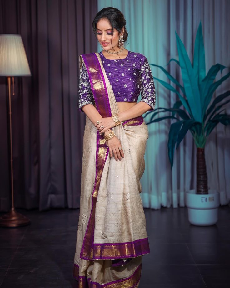 Deepika Singh, Gauahar Khan, And Rupali Ganguly's Simple Saree Elegance With Designer Blouse 862817