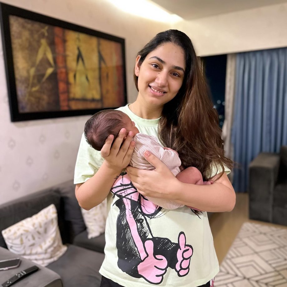 Disha Parmar's unfiltered joy as her baby girl turns one month 863296