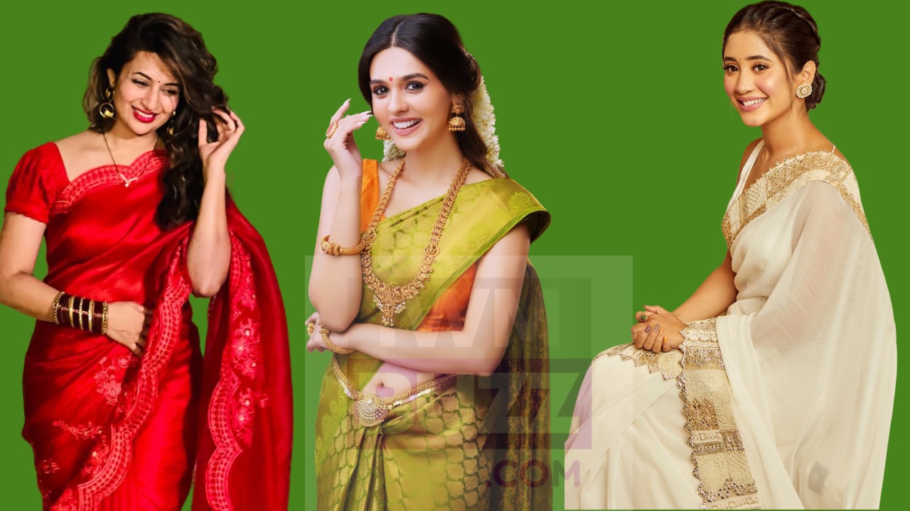 Divyanka Tripathi, Shivangi Joshi, And Pranali Rathod Flaunt Ethereal Charm In Designer Sarees 860254