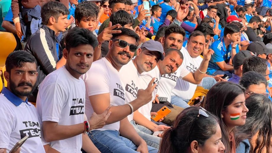 Fans aka Tejas Team Unite to Roar for the Men in Blue at India vs New Zealand ICC Men's Cricket World Cup Match!