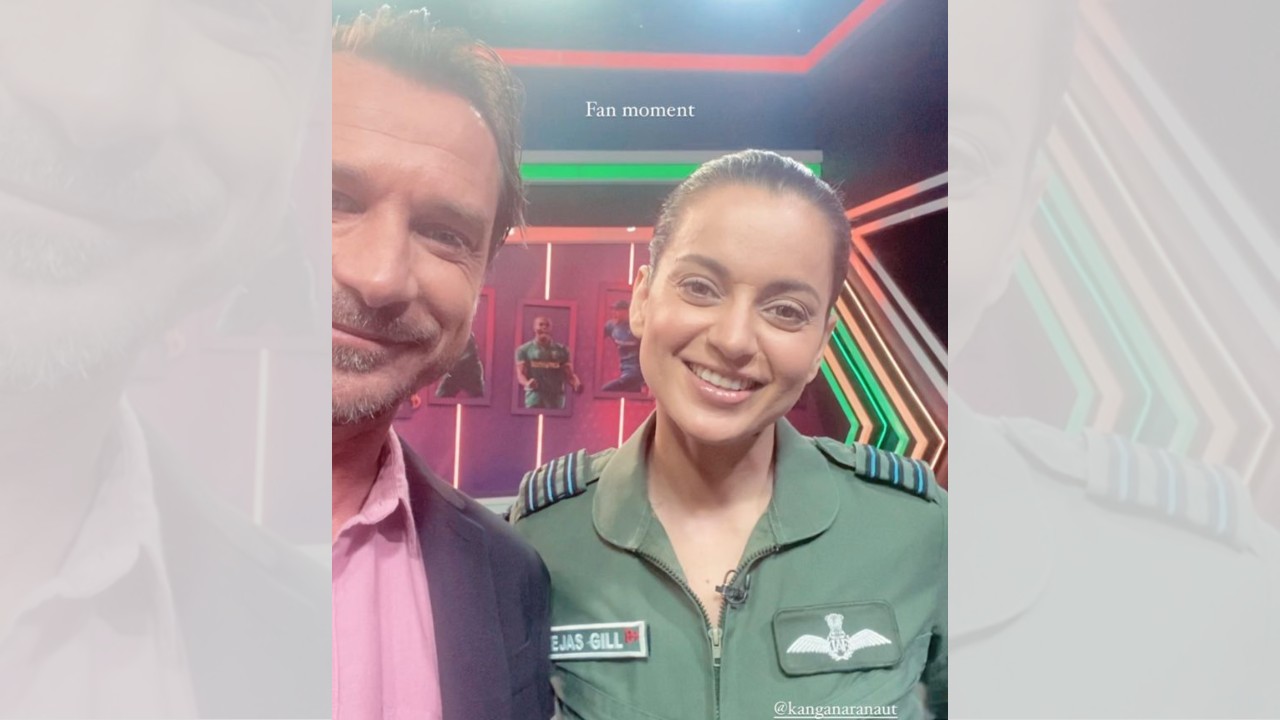 Former South African cricketer Dale Steyn had a fan moment as he met Kangana Ranaut on the promotions of Tejas 860645
