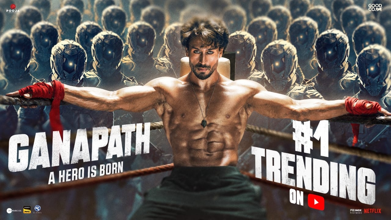 Ganapath creates History: 2 Lakh Global Fans of Tiger Shroff, Kriti Sanon, and legendary Amitabh Bachchan launched the trailer, making it trend on no.1 social media 860180