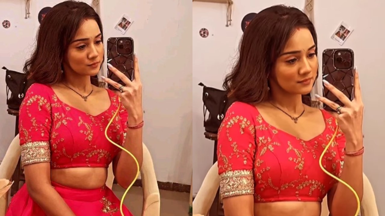 Gorgeous! Ashi Singh looks stunning in pink lehenga, shares BTS video from Meet 864785