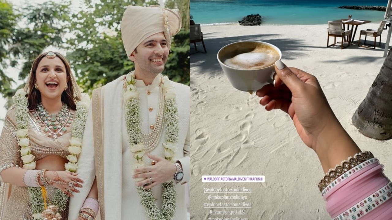 [Honeymoon Goals] Parineeti Chopra toasts to Maldives’ turquoise with cuppa coffee and ‘pink chooda’ 861846