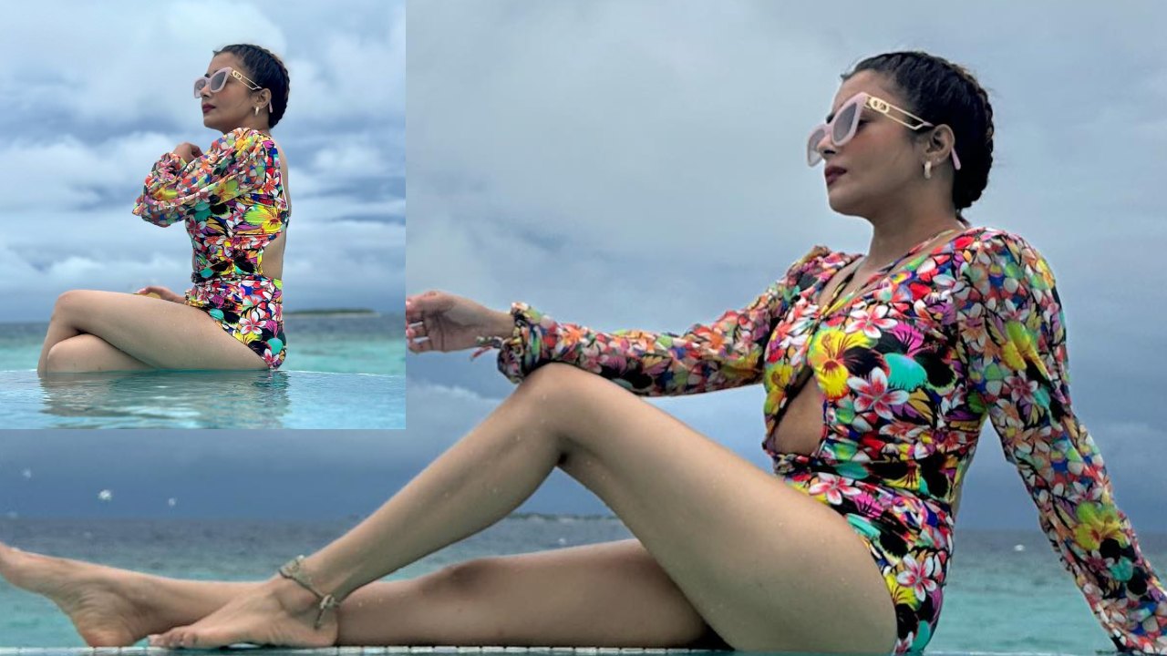 Hotness Personified! Tina Datta turns up sass in cutout bohemian monokini in Maldives [Photos]