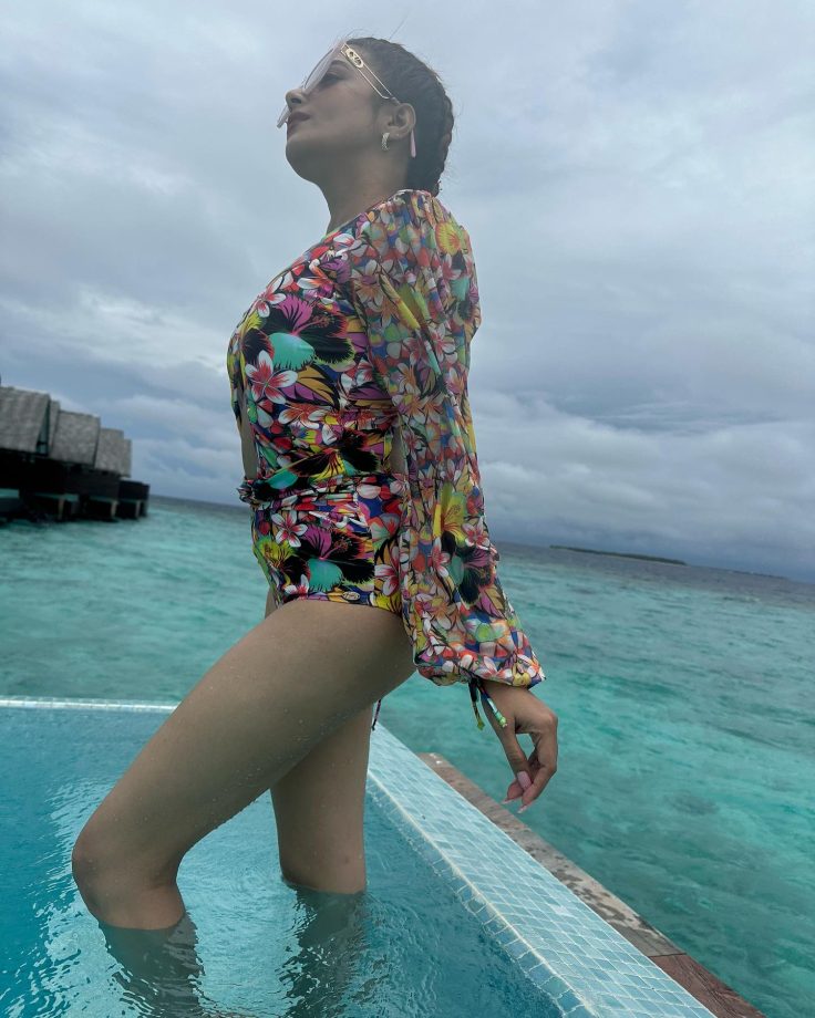 Hotness Personified! Tina Dutta turns up sass in cutout bohemian monokini in Maldives [Photos] 857688