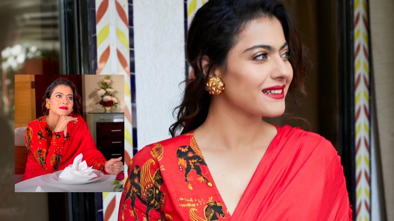 In Photos: Kajol Spreads Her Magic In Red Saree With Bold Red Lipstick Shade 862145