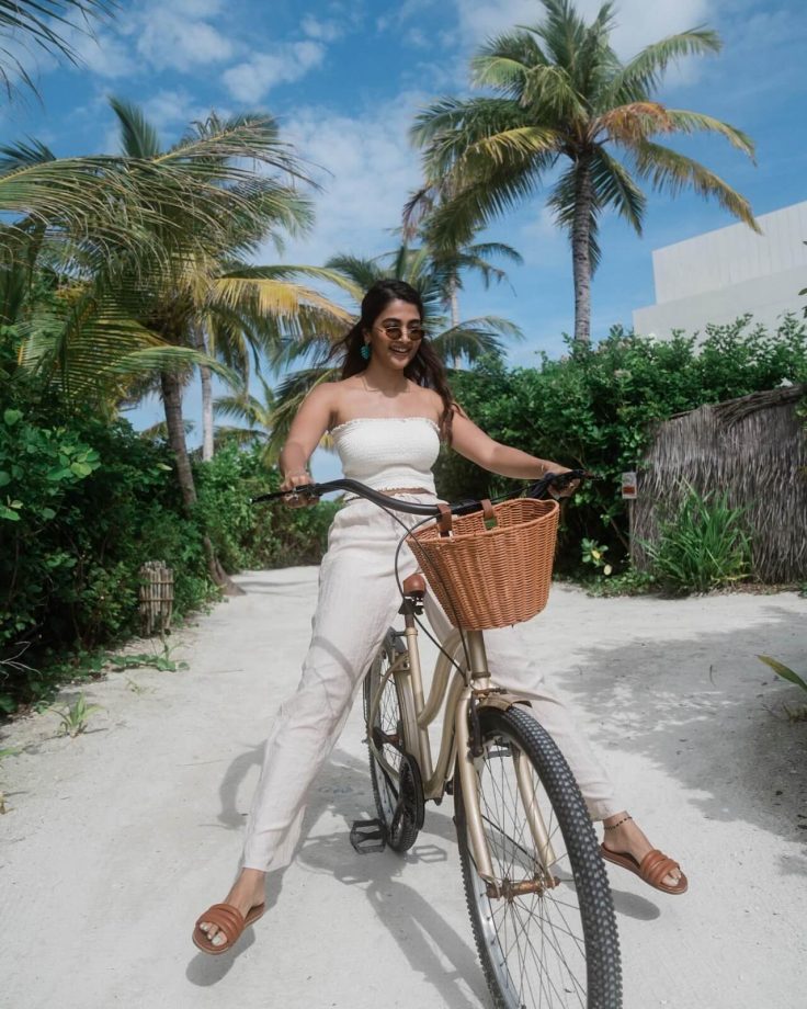 In Photos: Pooja Hegde Takes Adventure Ride In Maldives 861608