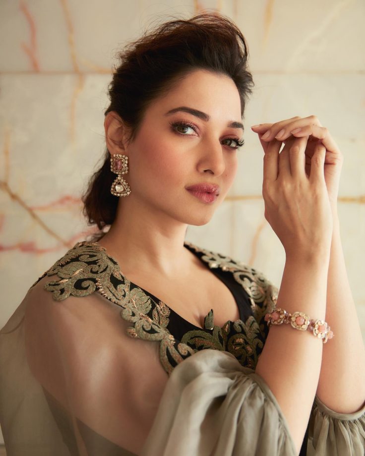 In Photos: Tamannaah Bhatia turns muse in black embellished ethnic gown 864504