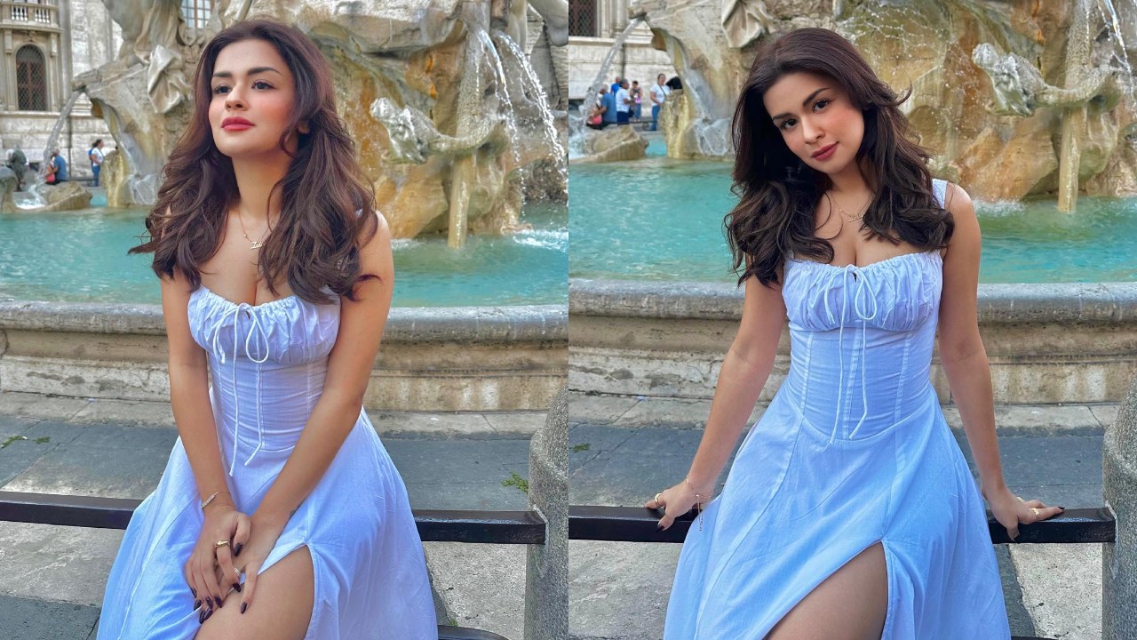 Italy Diaries: Avneet Kaur looks stunning in white gown, poses at Piazza Navona 858156