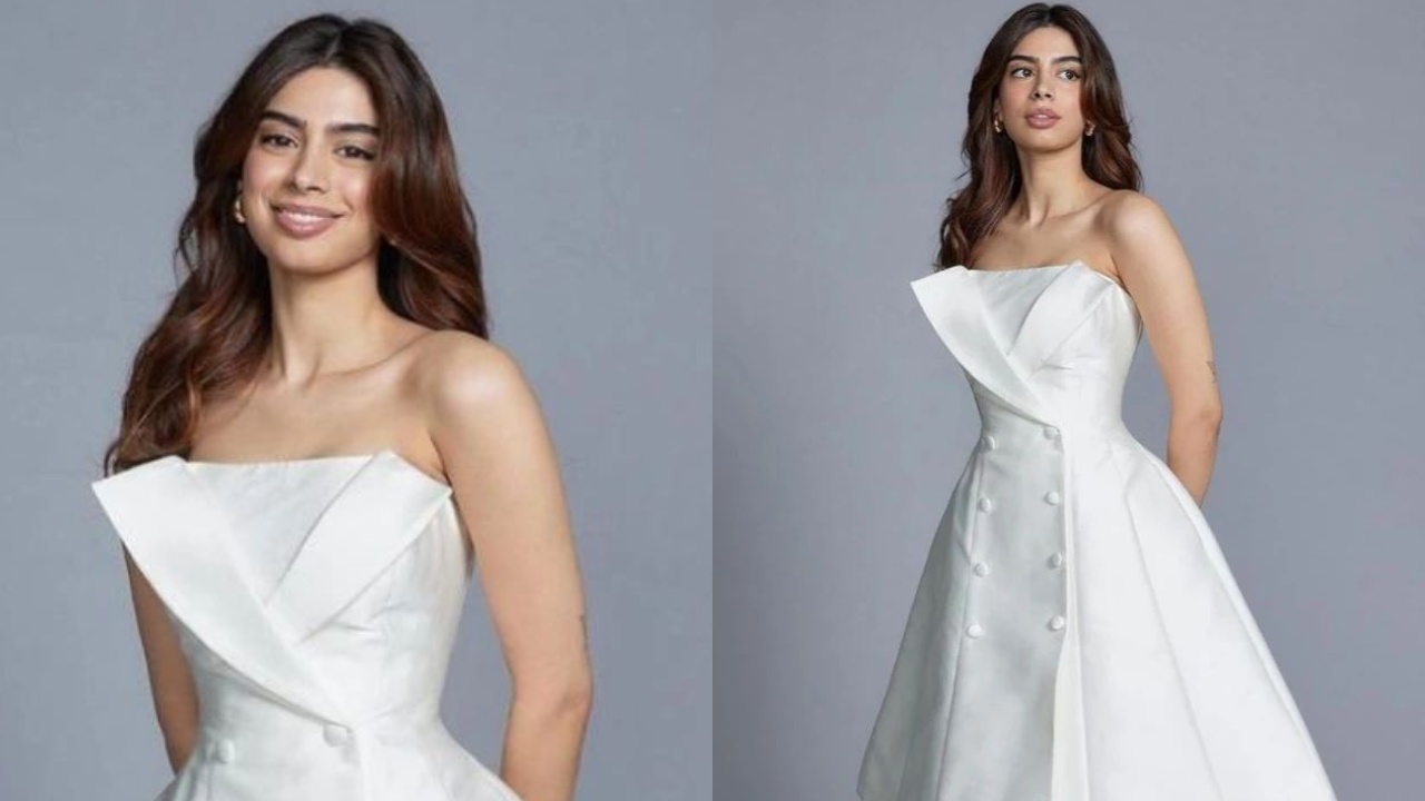 Khushi Kapoor Exudes 'What-A-Babe' Vibe In Strapless White Dress, Check-out Stunning Photos 863377