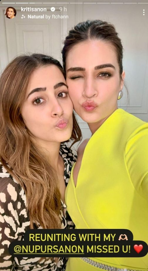 Kriti Sanon reunites with sister Nupur, stuns in lime green co ord set 858923
