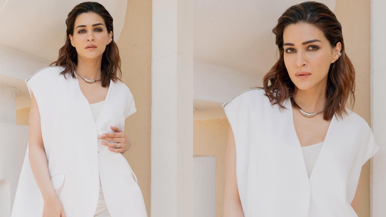 Kriti Sanon's Divine Energy In White Dress With Thigh-high Boots ...