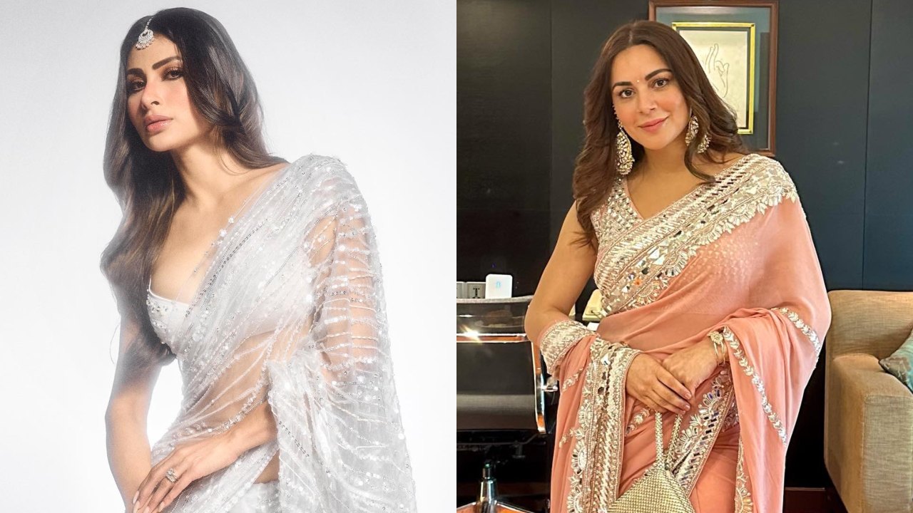 Mouni Roy And Shraddha Arya Are 'Glitter' And 'Glam' In Saree, Take A Look 865238