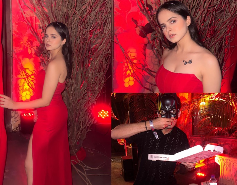 Palak Sindhwani Wows Fans With Her Stunning Halloween Look In Red Hot Gown 865340