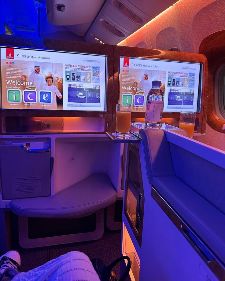 [Photos] Avneet Kaur kick starts her birthday trip, takes luxe Emirates first class 857683