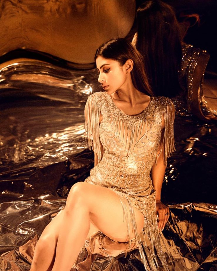 [Photos] Mouni Roy owns it with high-shine glam look in bodycon dresses 863056