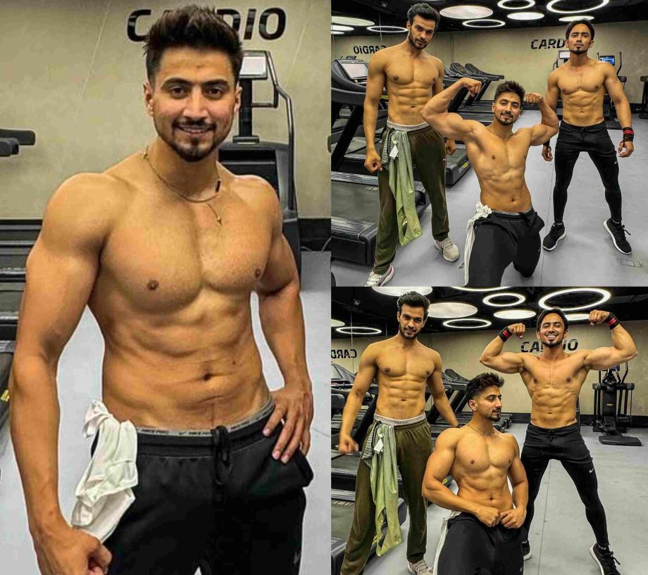 [Photos] Mr. Faisu Flaunts Toned Abs In Shirtless Avatar With His Squad 860598